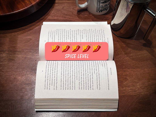 Five Chilis Spice Level Bookmark